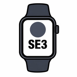 Apple Watch SE 3 GPS 40mm Aluminio Medianoche/Correa Azul Marino S/M